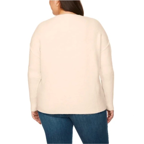 Legendary Outfitters Ladies' Cozy Knit Sweater Cream Oatmeal Crewneck Sweaterer - Picture 3 of 9